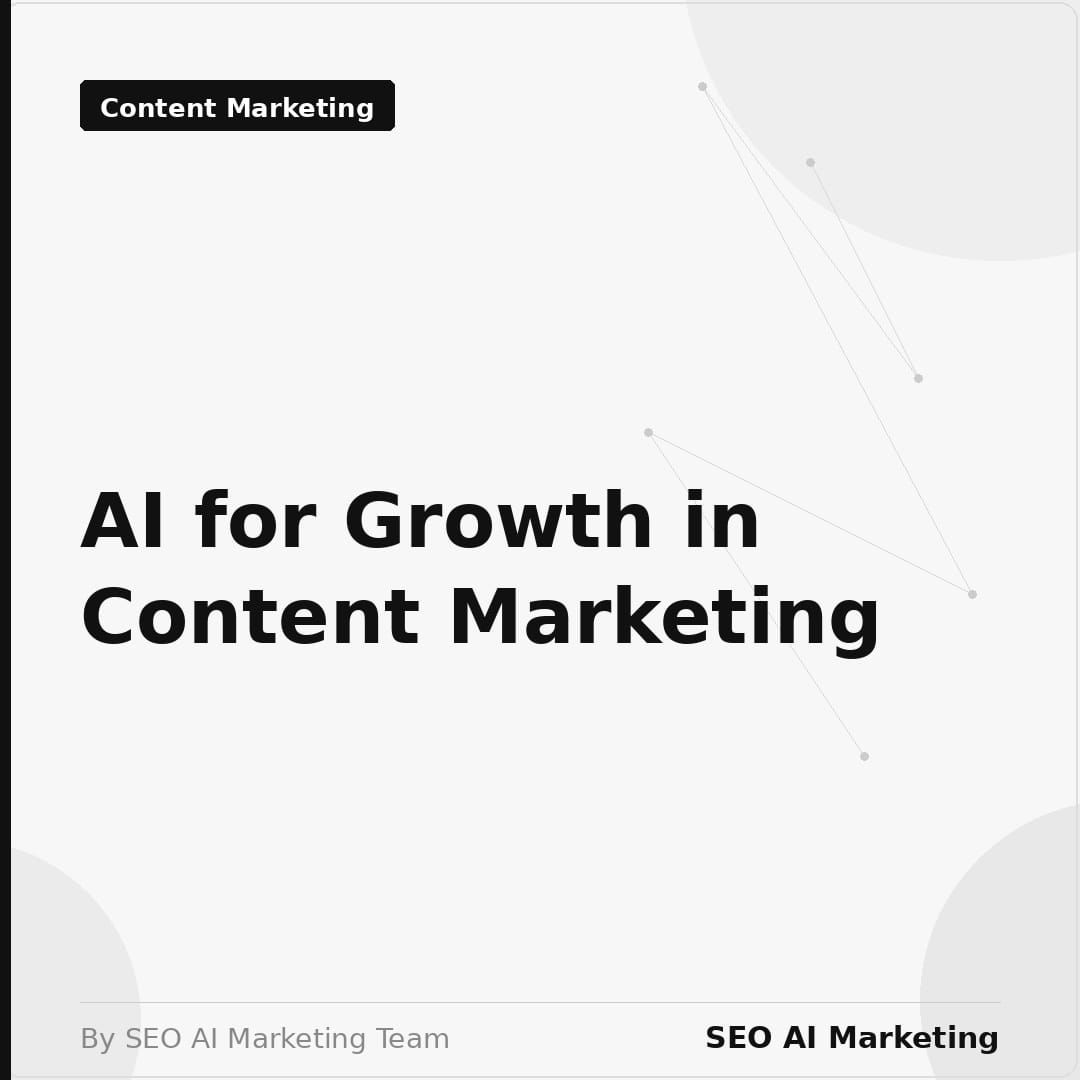 ai for growth in content marketing square banner